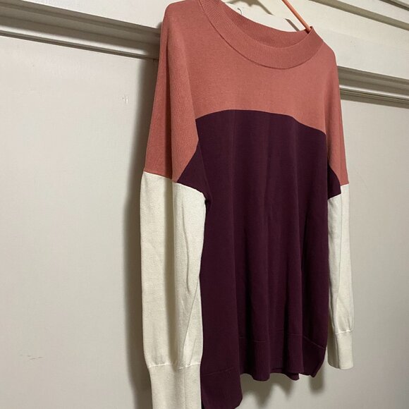 Belle by Kim Gravel, long sleeve, 3 color tunic, size XL - Picture 3 of 11